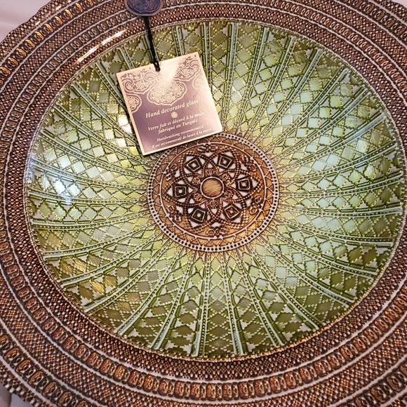 Artistic Accent Turkish glass plate New - Picture 2 of 4
